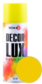 Аэрозольная краска Nowax Decor Lux желтая RAL 1023 450 мл