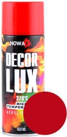 Аерозольна фарба Nowax Decor Lux червоногаряча RAL 3000 450 мл