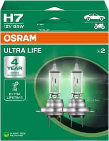 Автолампа Osram Osram Ultra Life H7 PX26d 55 W прозрачный 64210ULT-2HB