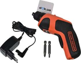 Електровикрутка BLACK+DECKER CS3651LC (ЗП + бити)