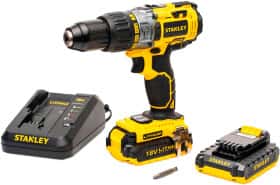 Шуруповерт Stanley аккумуляторный Stanley STDC18LHBK (2 аккумулятора + ЗУ + чехол)
