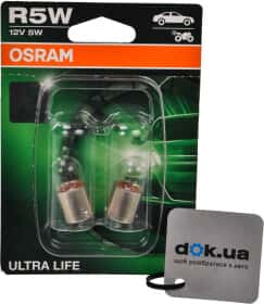 Автолампа Osram Ultra Life R5W BA15s 5 W прозрачная 5007ult02b