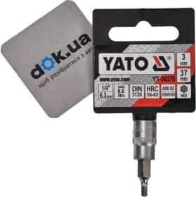 Торцева голова з битою Yato YT-04370 H 3 1/4"