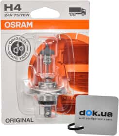 Автолампа Osram Original Line H4 P43t 70 W 75 W прозора 6419601b
