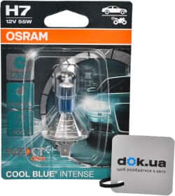Автолампа Osram Cool Blue Intense (Next Gen) H7 PX26d 55 W світло-блакитна 64210CBN-01B