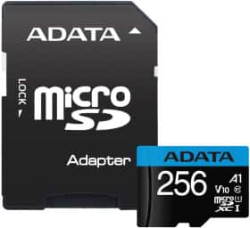 Карта пам’яті Adata Premier microSDXC 256 ГБ з SD-адаптером Карта пам’яті Adata Premier microSDXC 256 ГБ з SD-адаптером