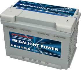 Тяговий акумулятор Megalight ML 123 P MEGALIGHT75 75 Аг 12 В Тяговий акумулятор Megalight ML 123 P MEGALIGHT75 75 Аг 12 В