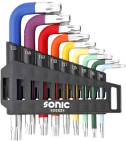 Набор ключей TORX Sonic Stubby Star 600924 T10H-T50H 9 шт