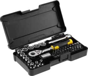 Набір бит та торцевих головок з тримачем та тріскачкою Stanley STMT82672-0 22 шт.