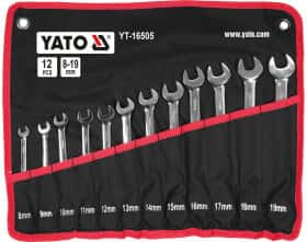 Набор ключей комбинированных трещоточных Yato YT-16505 8-19 мм 12 шт