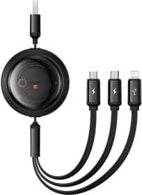 Кабель 3 в 1 Baseus USB - Apple Lightning - type-C - Micro USB Free2Draw P10368700111-02 1,1 м