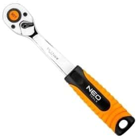Трещотка Neo Tools 08-530 1/4" 90 зубцов 155 мм Трещотка Neo Tools 08-530 1/4" 90 зубцов 155 мм