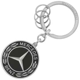 Брелок Mercedes-Benz з логотипом сірий + чорний B66953307