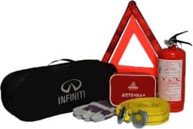 Набор автомобилиста Poputchik 01-086-k черный Infiniti