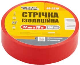 Ізоляційна стрічка MasterTool 449210 червона ПВХ 17 мм х 10 м 10 шт