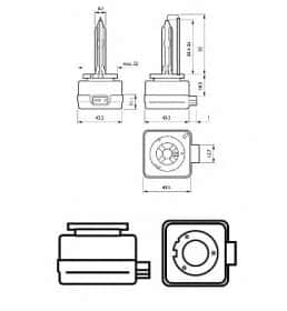 Автолампа Philips LongerLife D1S P32d-3 35 W прозора 85415SYC1