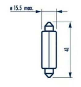 Автолампа Narva C10W SV8,5 18 W прозрачная 17512