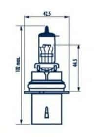 Автолампа Narva HB5 PX29T 55 W 65 W прозора 48007