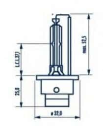 Автолампа Narva Xenon D2S P32d-2 35 W прозрачная 84002