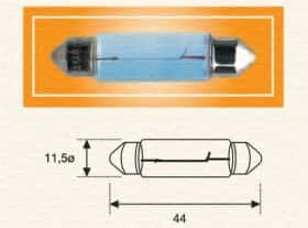 Автолампа Magneti Marelli B2,4W SV8,5-8 10 W прозрачная 009462200000