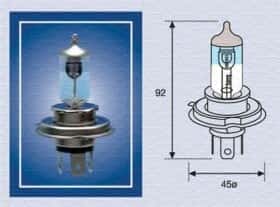 Автолампа Magneti Marelli H4 P43t 55 W 60 W прозрачная 002585100000