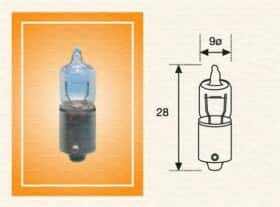 Автолампа Magneti Marelli H6W BAX9s 6 W прозора 002701100000