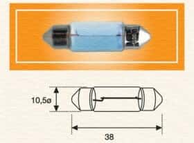 Автолампа Magneti Marelli B2,4W SV8,5-8 10 W прозрачная 009461100000
