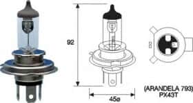 Автолампа Magneti Marelli HS1 PX43t 35 W 30 W прозрачная 002588700000