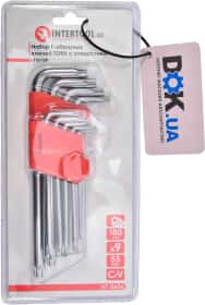 Набор ключей TORX Intertool HT0606 T10-T50 9 шт