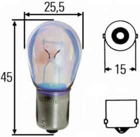 Автолампа Behr Hella Heavy Duty P21W BAY15s 21 W прозора 8GA002073251
