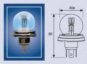 Автолампа Magneti Marelli R2 (Bilux) P45t 40 W 45 W прозрачная 008951100000 Автолампа Magneti Marelli R2 (Bilux) P45t 40 W 45 W прозрачная 008951100000