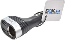 Розгалужувач прикурювача з USB Hoco Z29 78708