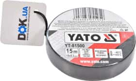 Ізоляційна стрічка Yato YT-81500 чорна тканина 19 мм x 15 м