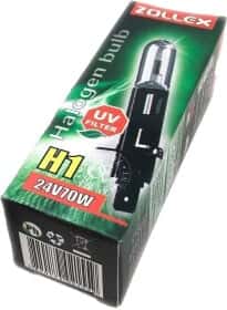 Автолампа Zollex H1 P14,5s 70 W прозрачная 1235