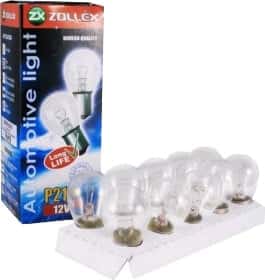 Автолампа Zollex P21W BA15s 21 W прозрачная 8624