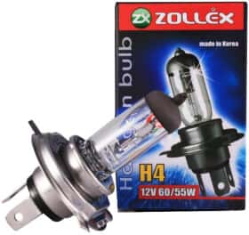 Автолампа Zollex H4 P43t 55 W 60 W прозрачная 8924