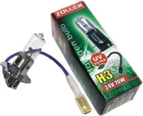 Автолампа Zollex H3 PK22s 70 W прозрачная 10245