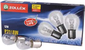 Автолампа Zollex P21/4W BAZ15d 4 W прозрачная 60011