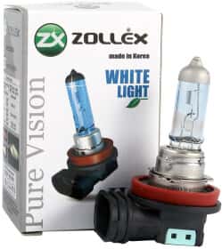 Автолампа Zollex Pure Vision White Light H11 PGJ19-2 55 W светло-голубая 60324