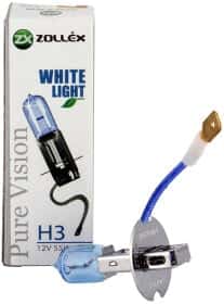 Автолампа Zollex Pure Vision White Light H3 PK22s 55 W світло-блакитна 61724