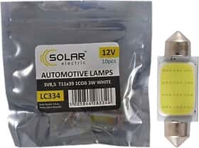 Автолампа Solar T11x39 SV8,5 3 W LC334P Автолампа Solar T11x39 SV8,5 3 W LC334P