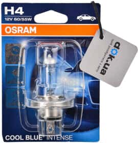 Автолампа Osram Cool Blue Intense H4 P43t 55 W 60 W світло-блакитна 64193cbi01b