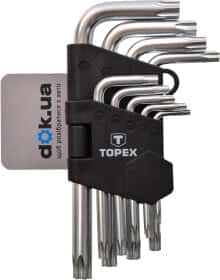 Набор ключей TORX Topex 35D960 T10-T50 9 шт