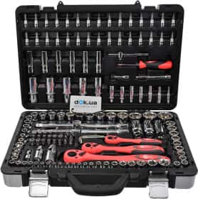 Набор торцевых головок и комплектующих Intertool ET-7151 1/2", 3/8", 1/4" (151 пр.)