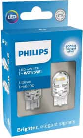 Автолампа Philips Ultinon Pro6000 W21/5W W3x16q біла 11066CU60X2