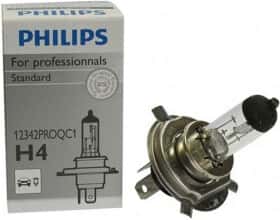 Автолампа Philips Standard H4 P43t-38 55 W 60 W прозрачная 12342PROQC1