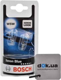 Автолампа Bosch Xenon Blue W5W W2,1x9,5d 5 W прозора 1987301033