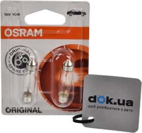 Автолампа Osram Original C10W SV8,5-8 10 W прозора 641102b