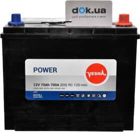 Аккумулятор Vesna 6 CT-70-R Power JIS 415270