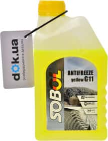 Готовий антифриз Sobol G11 жовтий -30 °C